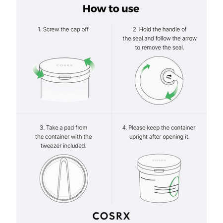 COSRX One Step Green Calming Pad- Lillys Pharmacy and Health Store