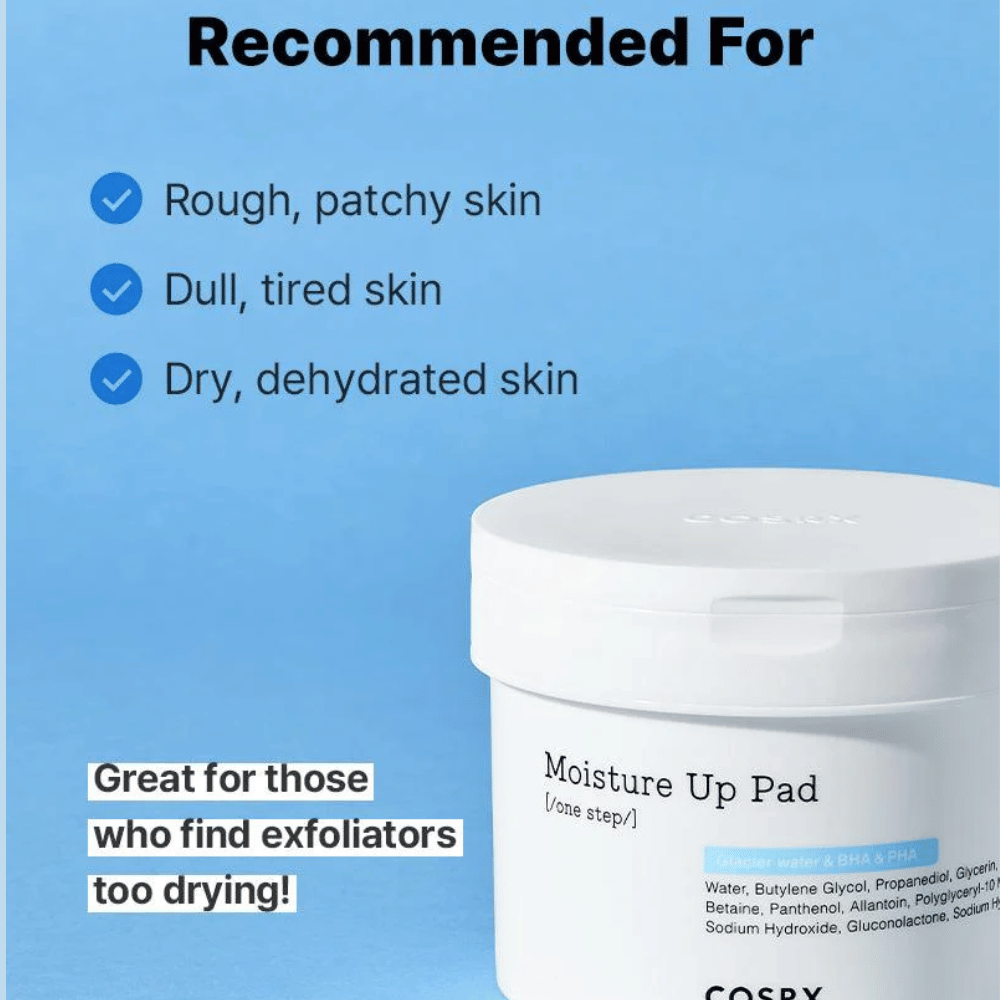 COSRX One Step Moisture Up Pad- Lillys Pharmacy and Health Store