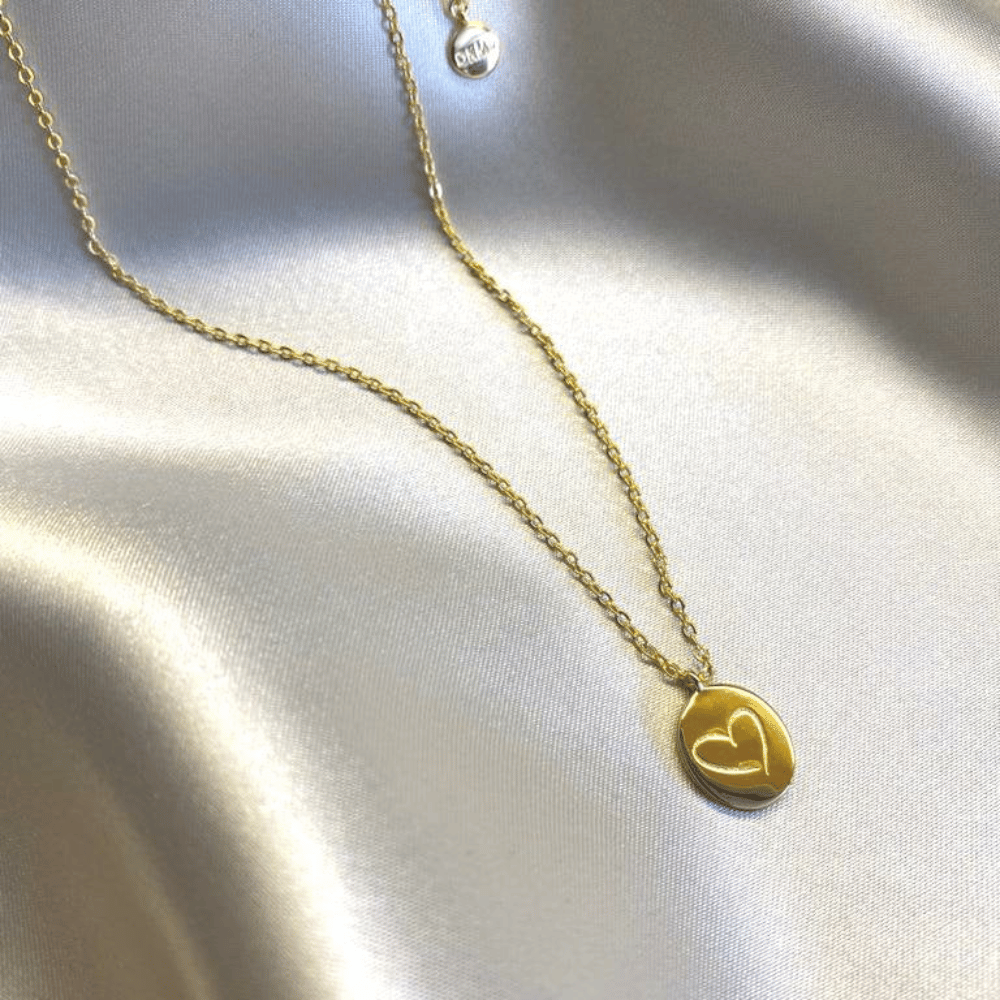 From The Heart Necklace Gold- Lillys Pharmacy and Health Store