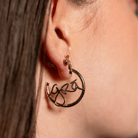 Grá Beag Hoop Earrings Gold- Lillys Pharmacy and Health Store