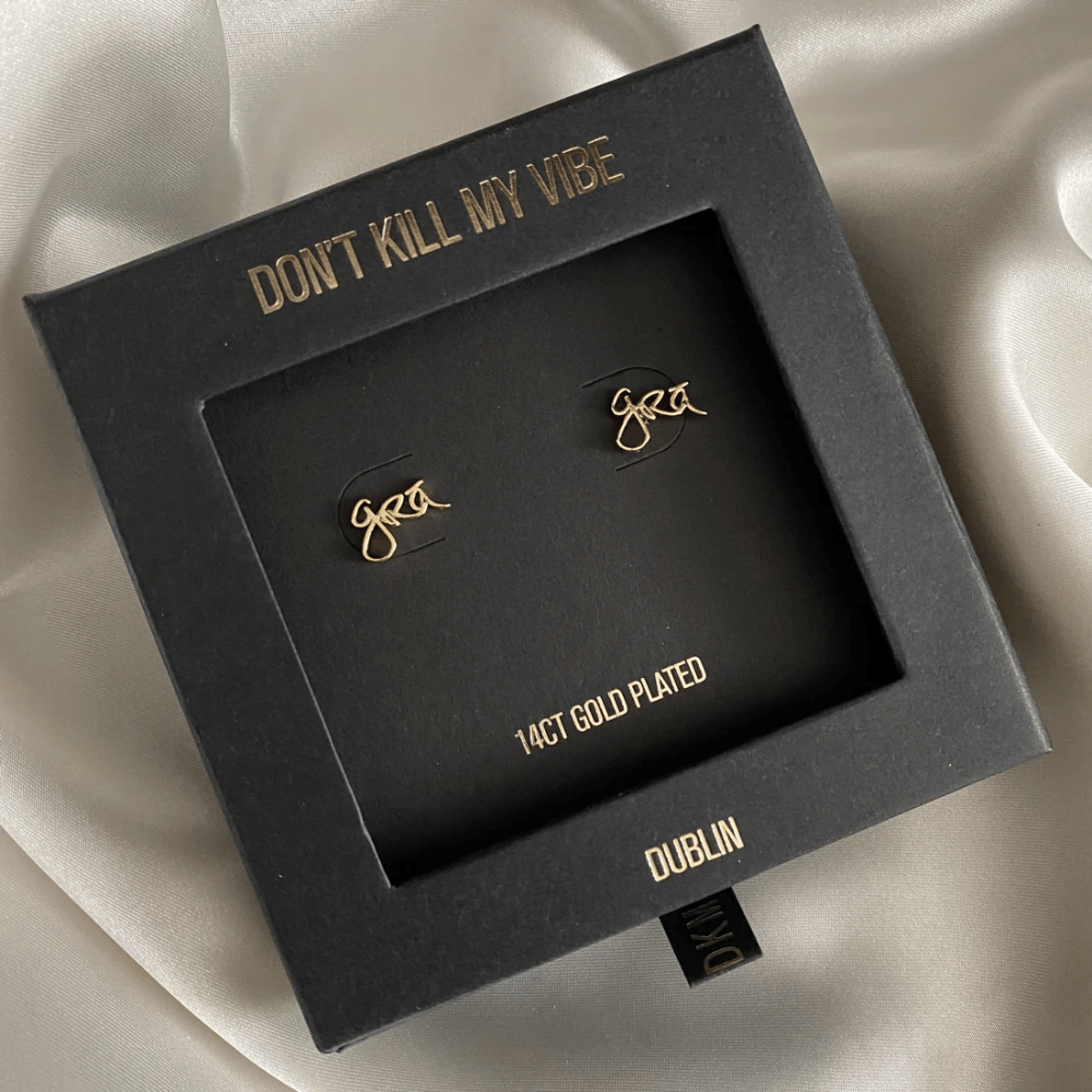 Grá Beag Studs Gold- Lillys Pharmacy and Health Store