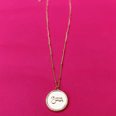 Grá Medallion Necklace Gold- Lillys Pharmacy and Health Store
