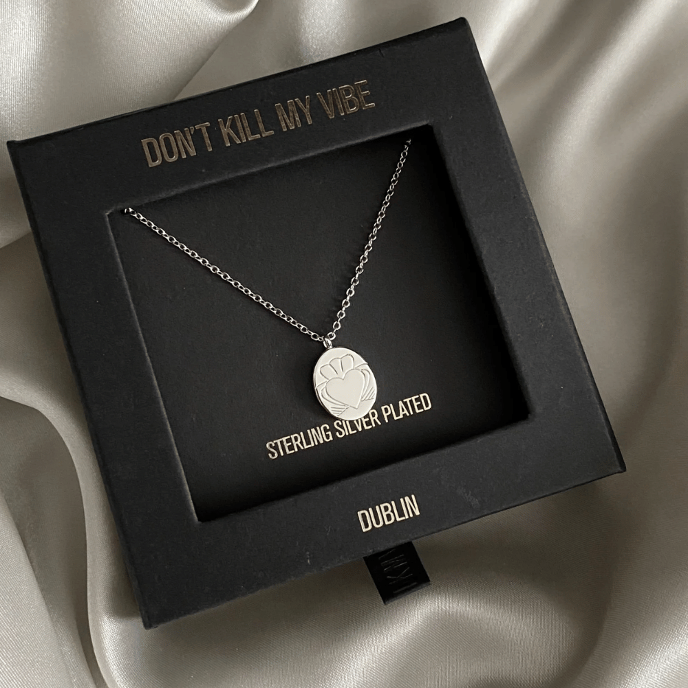 Heart Strong Claddagh Necklace Silver- Lillys Pharmacy and Health Store