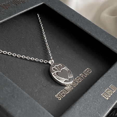 Heart Strong Coin Necklace Silver- Lillys Pharmacy and Health Store