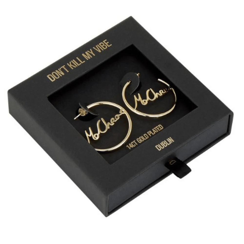 Mo Chroí Hoop Earrings Gold- Lillys Pharmacy and Health Store