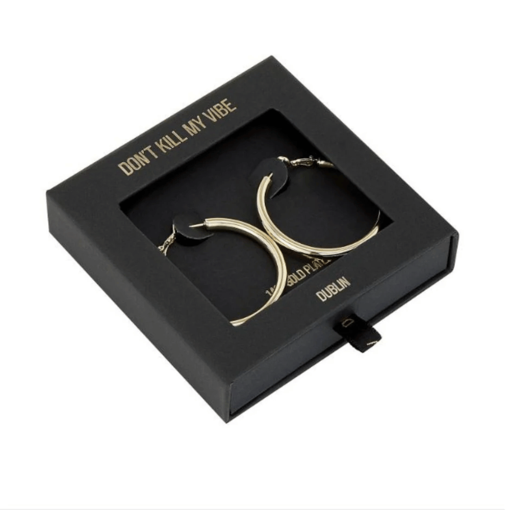 Not Yer Average 2.0 Hoop Earrings Gold- Lillys Pharmacy and Health Store