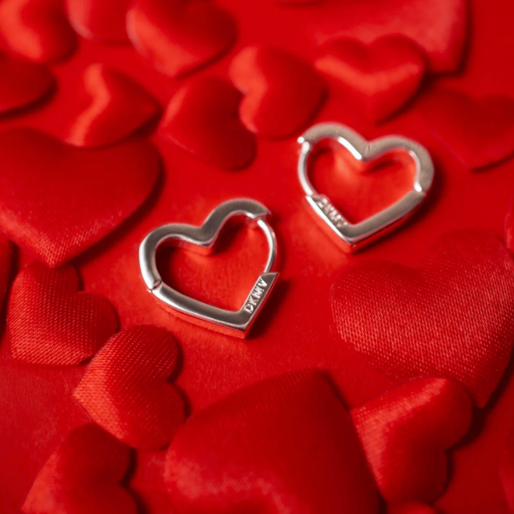 Not Yer Average Heart Hoop Earrings Silver- Lillys Pharmacy and Health Store