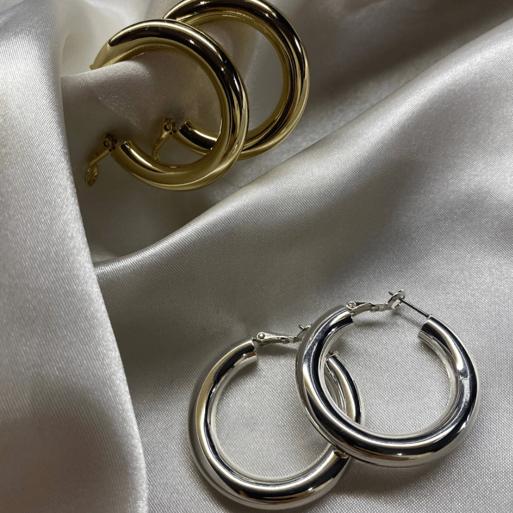 Not Yer Average Hoop Earrings Silver- Lillys Pharmacy and Health Store