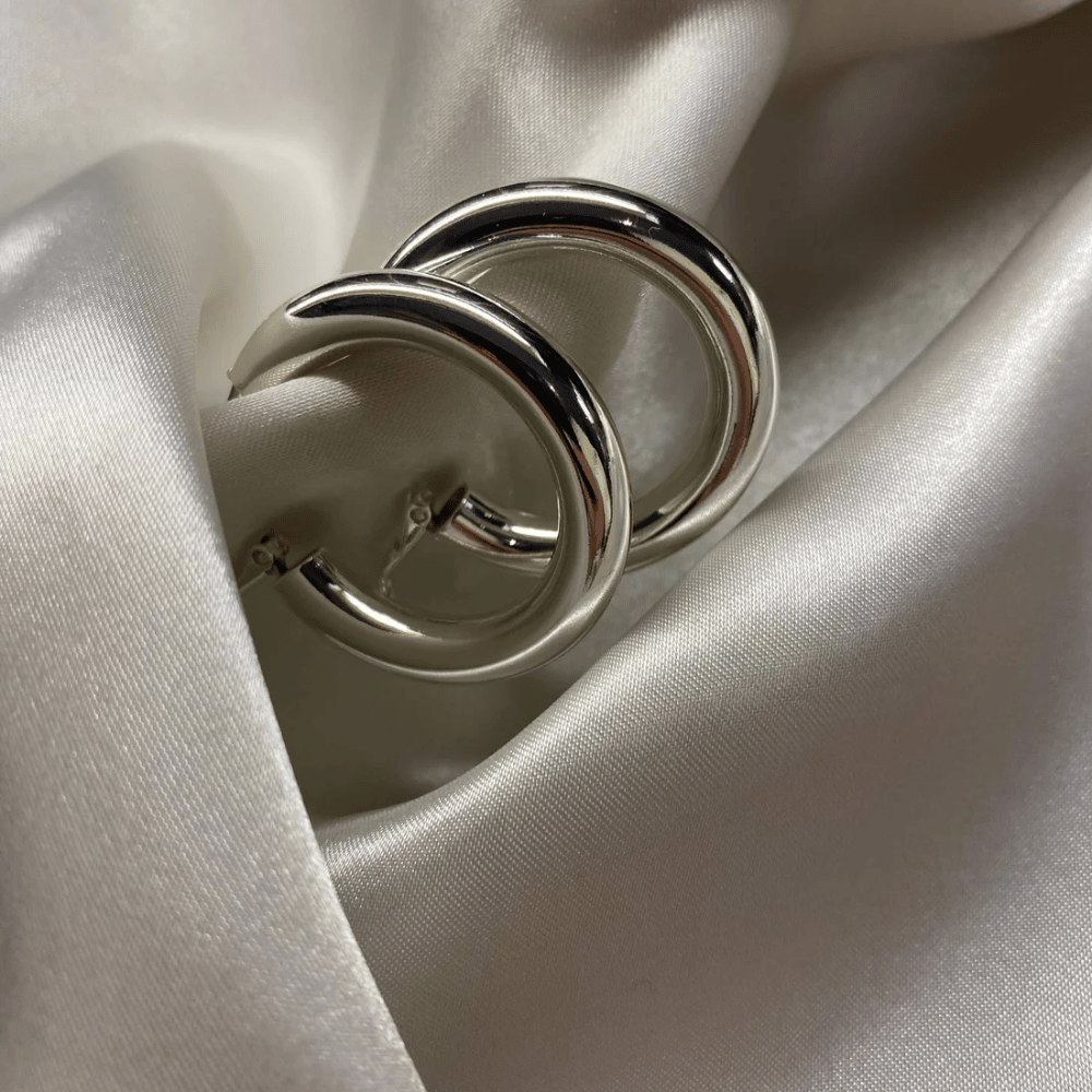 Not Yer Average Hoop Earrings Silver- Lillys Pharmacy and Health Store