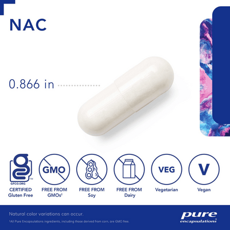 Pure Encapsulations NAC 600 Mg 90's- Lillys Pharmacy and Health Store