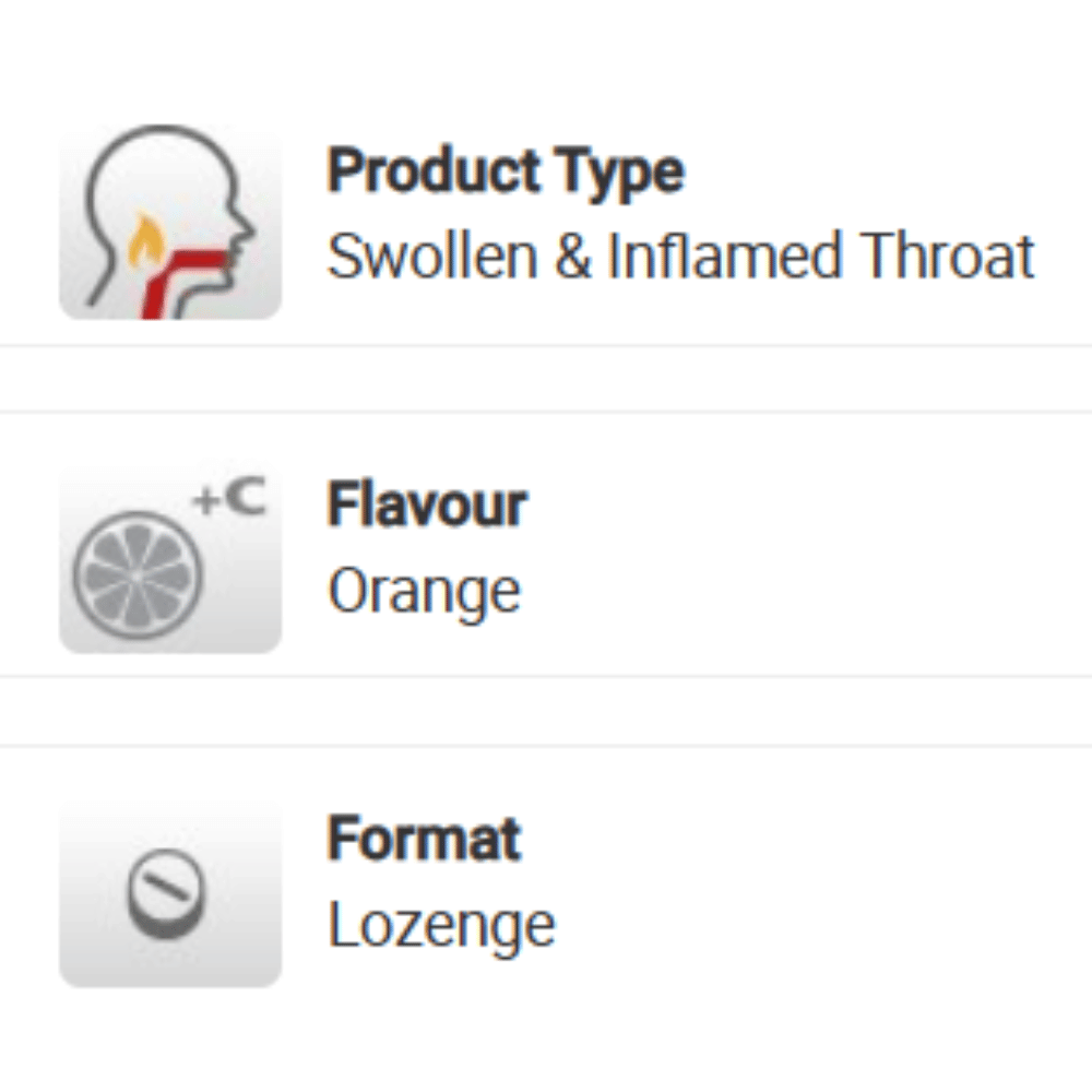 Strepsils Intensive Orange Sugar Free Lozenges /16- Lillys Pharmacy and Health Store