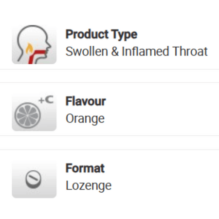 Strepsils Intensive Orange Sugar Free Lozenges /16- Lillys Pharmacy and Health Store