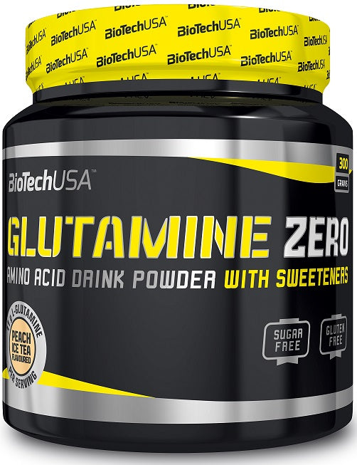 BioTechUSA Glutamine Zero, Peach Ice Tea - 300g
