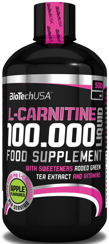 BioTechUSA L - Carnitine 100.000, Apple - 500 ml