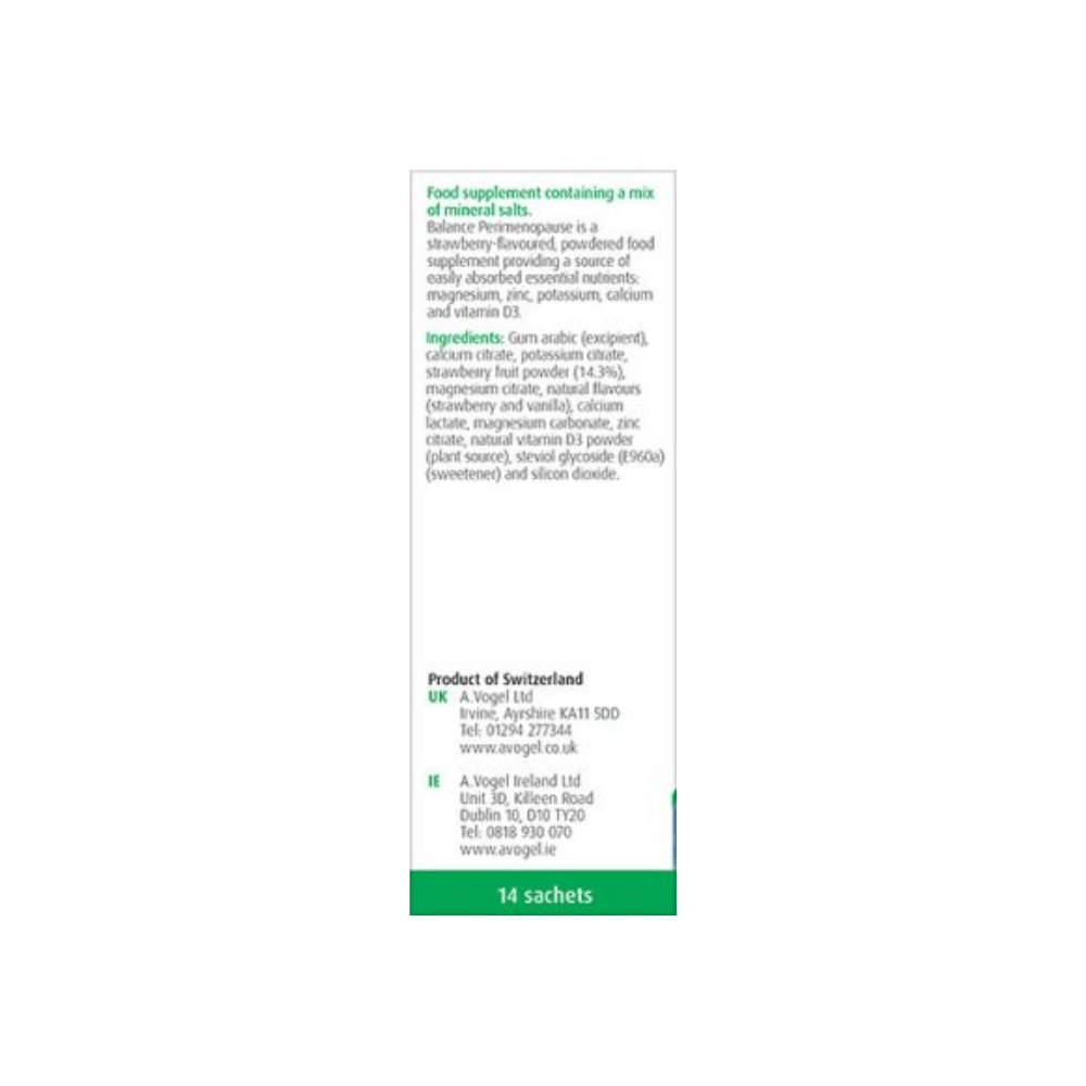 A Vogel Balance Perimenopause Mineral Drink - 14 sachets- Lillys Pharmacy and Health Store