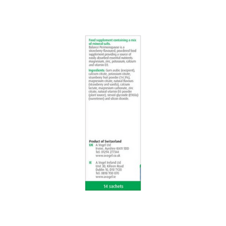A Vogel Balance Perimenopause Mineral Drink - 14 sachets- Lillys Pharmacy and Health Store