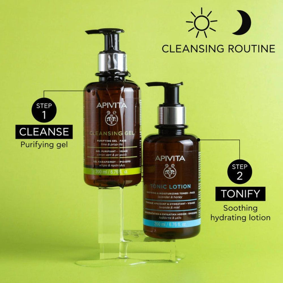 APIVITA Purifying Cleansing Gel Oily/Combination Skin 200ml- Lillys Pharmacy and Health Store