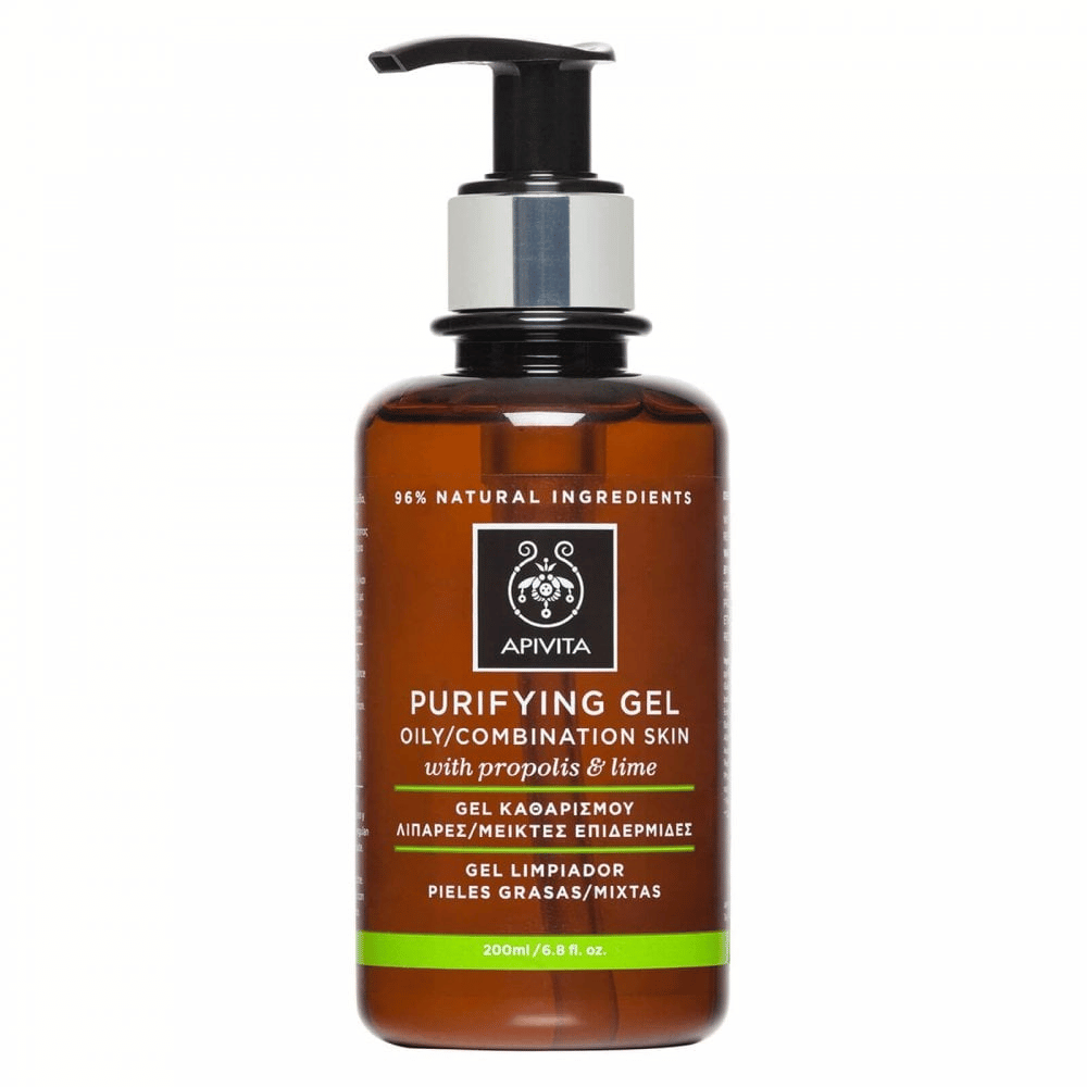 APIVITA Purifying Cleansing Gel Oily/Combination Skin 200ml- Lillys Pharmacy and Health Store