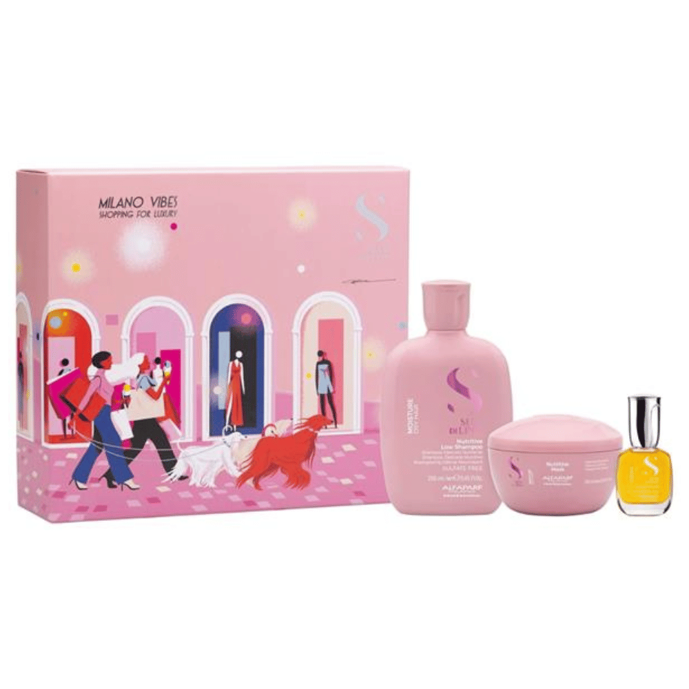 Alfaparf Semi Di Lino Moisture Trio Gift Set- Lillys Pharmacy and Health Store