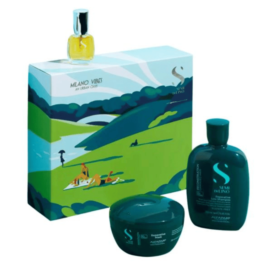 Alfaparf Semi Di Lino Reconstruction Trio Gift Set- Lillys Pharmacy and Health Store