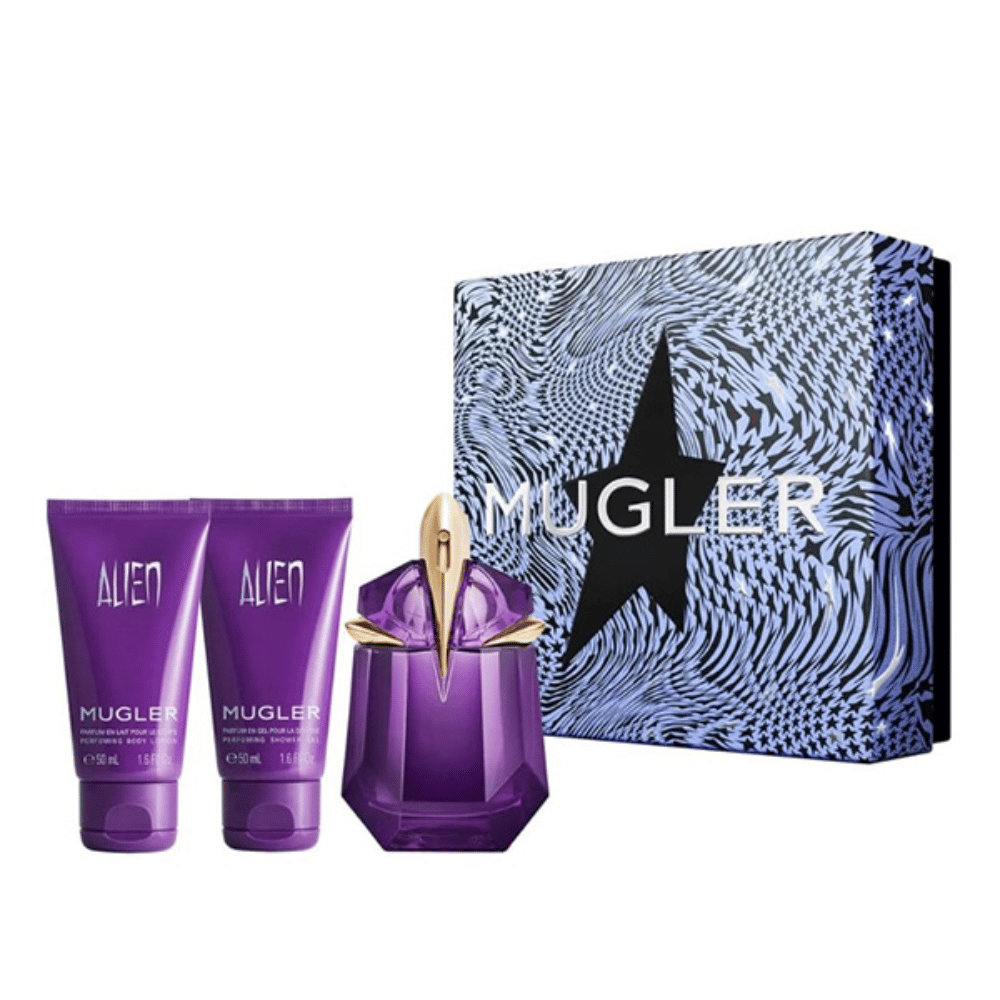 Alien Ladies 30ml 3pc Gift Set30ml Refillable Edp Spr, 50ml Shower Milk, 50ml Body Lotion- Lillys Pharmacy and Health Store