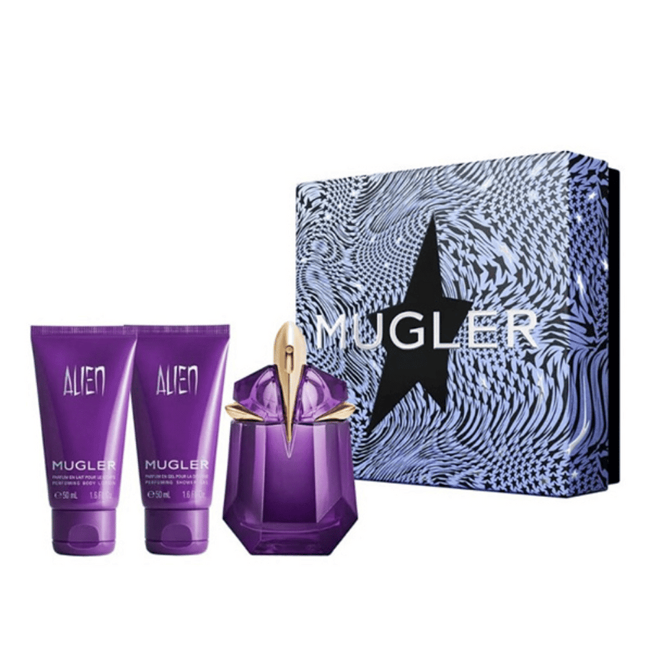Alien Ladies 30ml 3pc Gift Set30ml Refillable Edp Spr, 50ml Shower Milk, 50ml Body Lotion- Lillys Pharmacy and Health Store