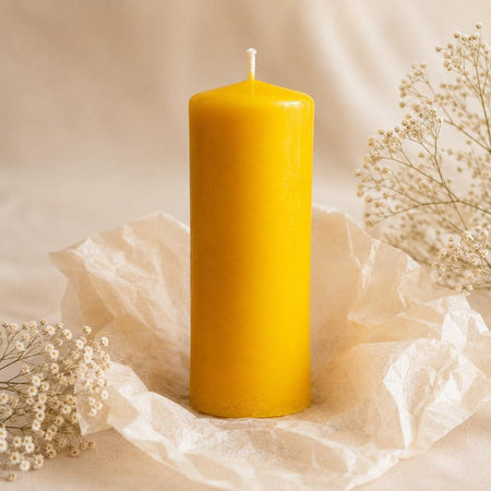All About Nectar Large smooth pillar candle- Lillys Pharmacy and Health Store