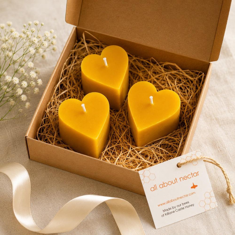 All About Nectar Love Heart Candle Hamper- Lillys Pharmacy and Health Store
