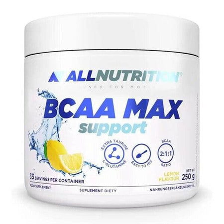 Allnutrition BCAA Max Support, Lemon 250g- Lillys Pharmacy and Health Store