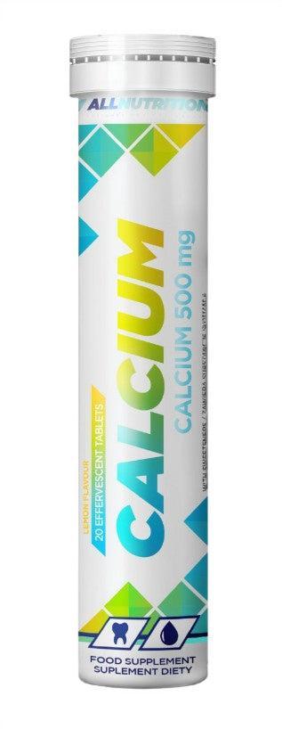 Allnutrition Calcium, 500mg (Lemon) 20 effervescent tablets- Lillys Pharmacy and Health Store