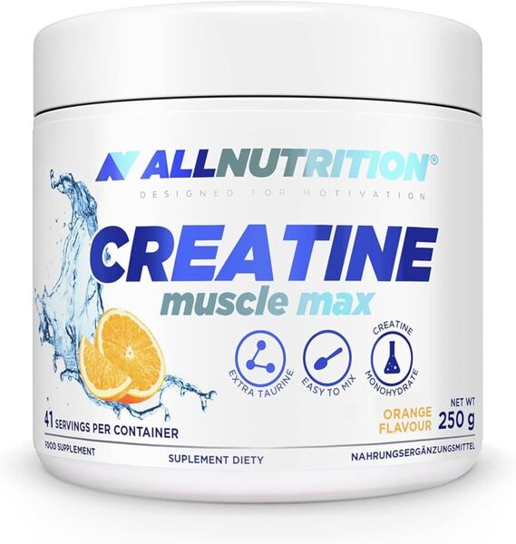 Allnutrition Creatine Muscle Max, Orange 250g- Lillys Pharmacy and Health Store