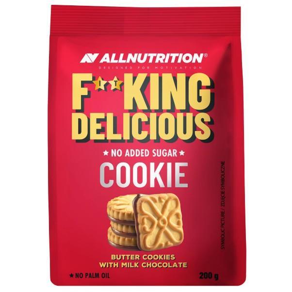 Allnutrition Fitking Delicious Cookie, Butter Cookies with Milk Chocolate 200g- Lillys Pharmacy and Health Store