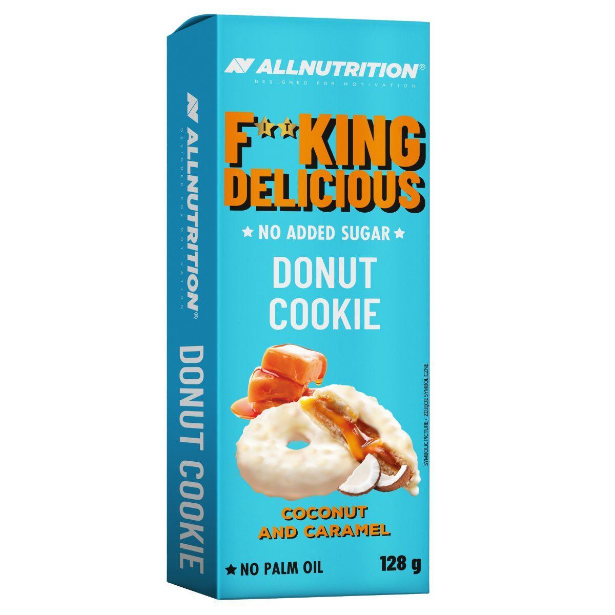Allnutrition Fitking Delicious Donut Cookie, Coconut and Caramel 128g- Lillys Pharmacy and Health Store