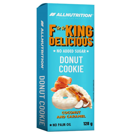 Allnutrition Fitking Delicious Donut Cookie, Coconut and Caramel 128g- Lillys Pharmacy and Health Store