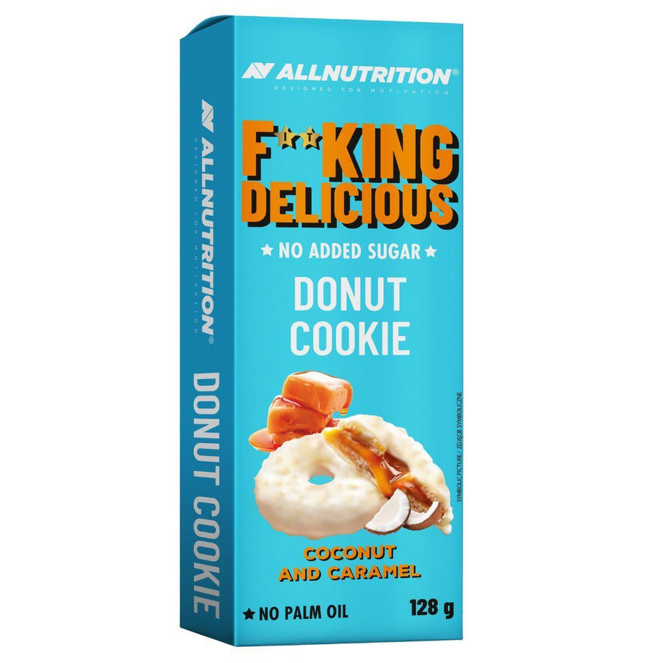 Allnutrition Fitking Delicious Donut Cookie, Coconut and Caramel 128g- Lillys Pharmacy and Health Store