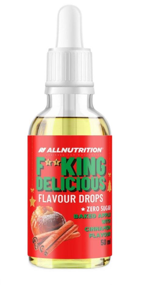 Allnutrition Fitking Delicious Flavour Drops, Baked Apple with Cinnamon 50 ml- Lillys Pharmacy and Health Store