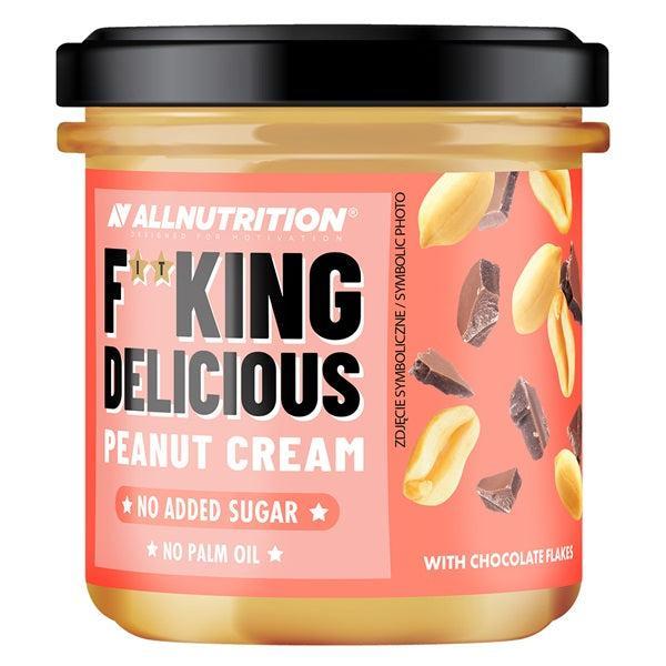 Allnutrition Fitking Delicious Peanut Cream, with Chocolate Flakes 350g- Lillys Pharmacy and Health Store