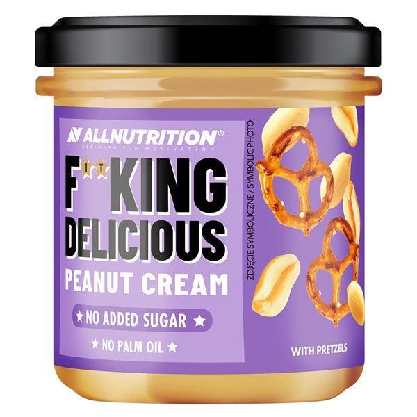Allnutrition Fitking Delicious Peanut Cream, with Pretzels 350g- Lillys Pharmacy and Health Store