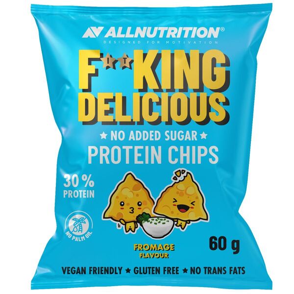 Allnutrition Fitking Delicious Protein Chips, Fromage 60g- Lillys Pharmacy and Health Store