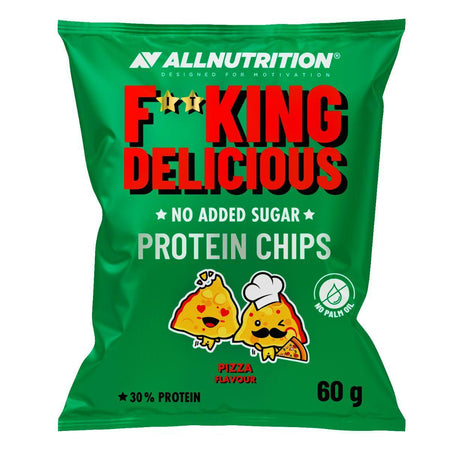 Allnutrition Fitking Delicious Protein Chips, Pizza 60g- Lillys Pharmacy and Health Store