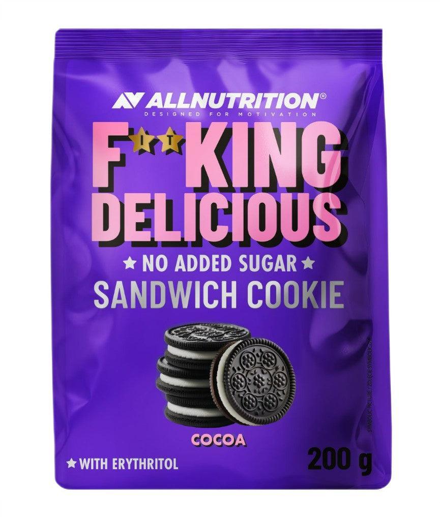 Allnutrition Fitking Delicious Sandwich Cookie, Cocoa 200g- Lillys Pharmacy and Health Store