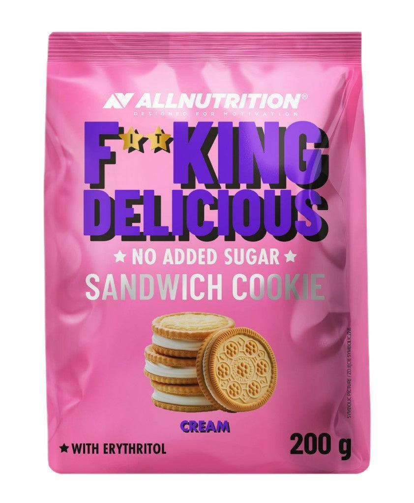 Allnutrition Fitking Delicious Sandwich Cookie, Cream 200g- Lillys Pharmacy and Health Store