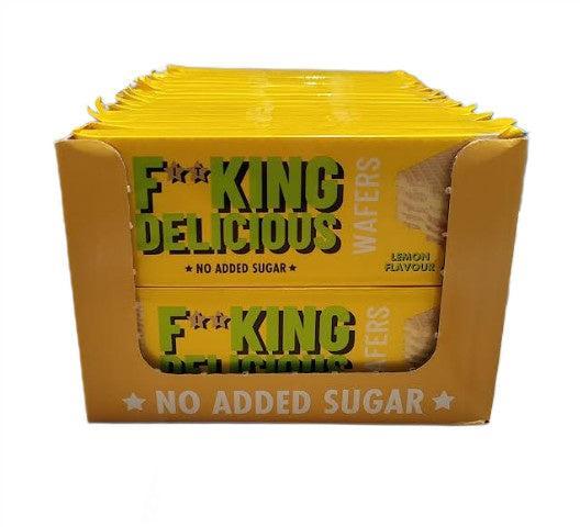 Allnutrition Fitking Delicious Wafers, Lemon 32 x 80g- Lillys Pharmacy and Health Store