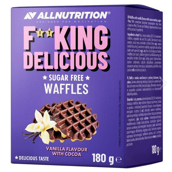 Allnutrition Fitking Delicious Waffles, Vanilla Flavour with Cocoa 180g- Lillys Pharmacy and Health Store