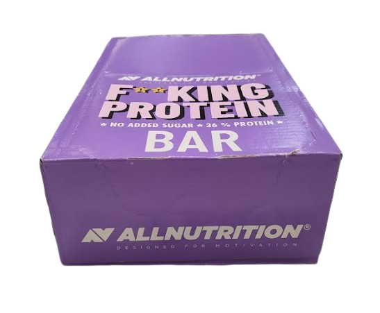 Allnutrition Fitking Protein Bar, Cookie Cream 15 x 55g- Lillys Pharmacy and Health Store