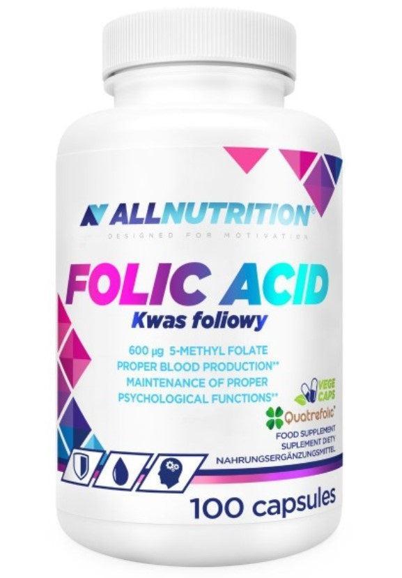Allnutrition Folic Acid, 600mcg 100 caps- Lillys Pharmacy and Health Store