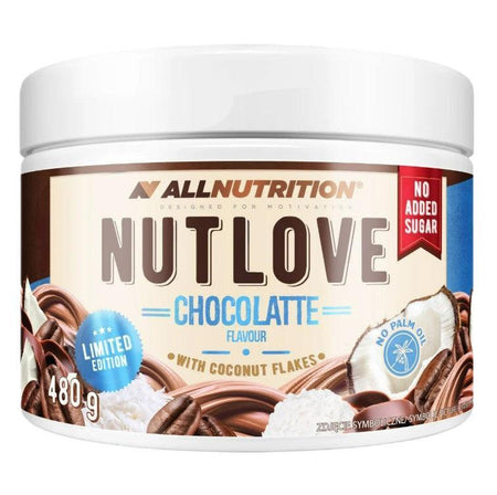 Allnutrition Nutlove, Chocolatte with Coconut Flakes 480g- Lillys Pharmacy and Health Store