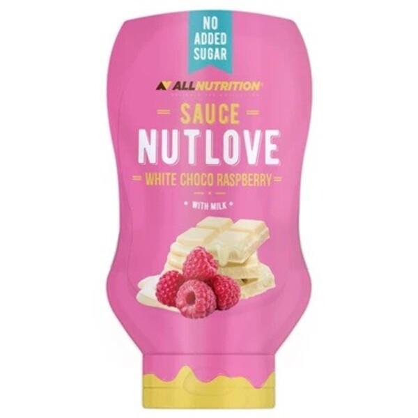 Allnutrition Nutlove Sauce, White Choco Raspberry 280 ml- Lillys Pharmacy and Health Store