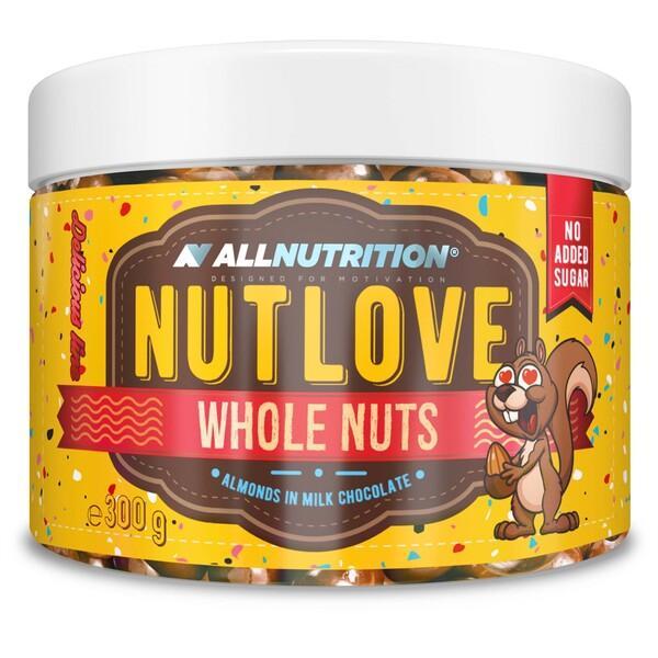 Allnutrition Nutlove Whole Nuts, Almonds in Milk Chocolate 300g- Lillys Pharmacy and Health Store