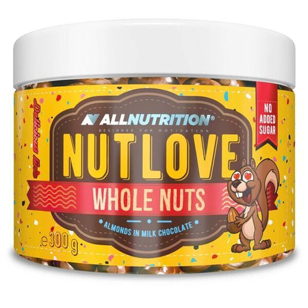 Allnutrition Nutlove Whole Nuts, Almonds in Milk Chocolate 300g- Lillys Pharmacy and Health Store